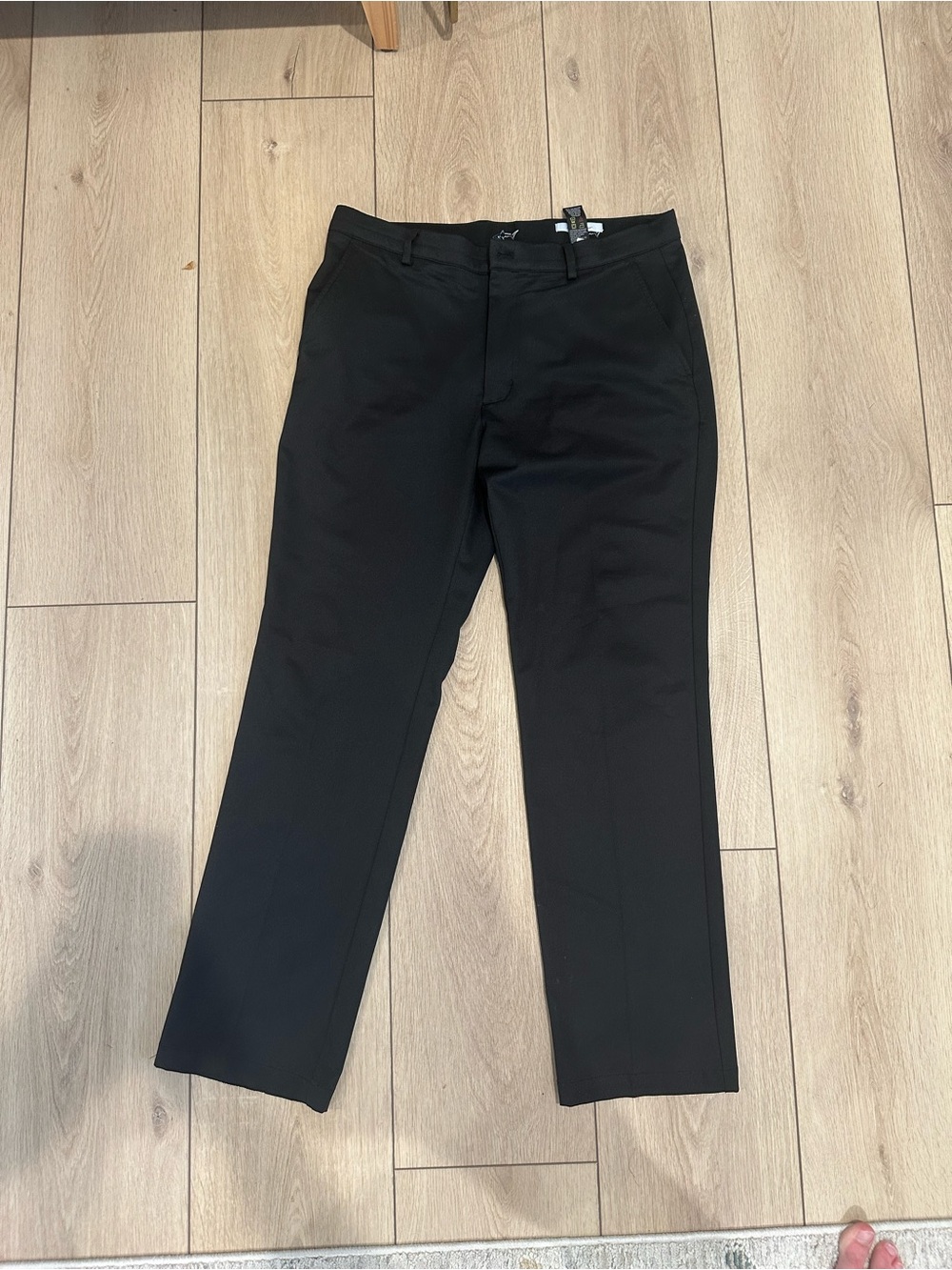 Men's Greg Norman Black Dress Pants - Classic Straight Fit
